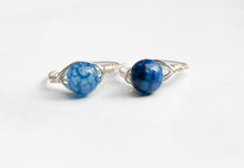 Load image into Gallery viewer, Blue Crackle Agate Ring