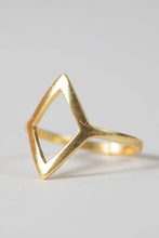Load image into Gallery viewer, Open Diamond Brass Ring