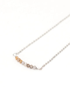 Cecily Moonstone Bar Necklace