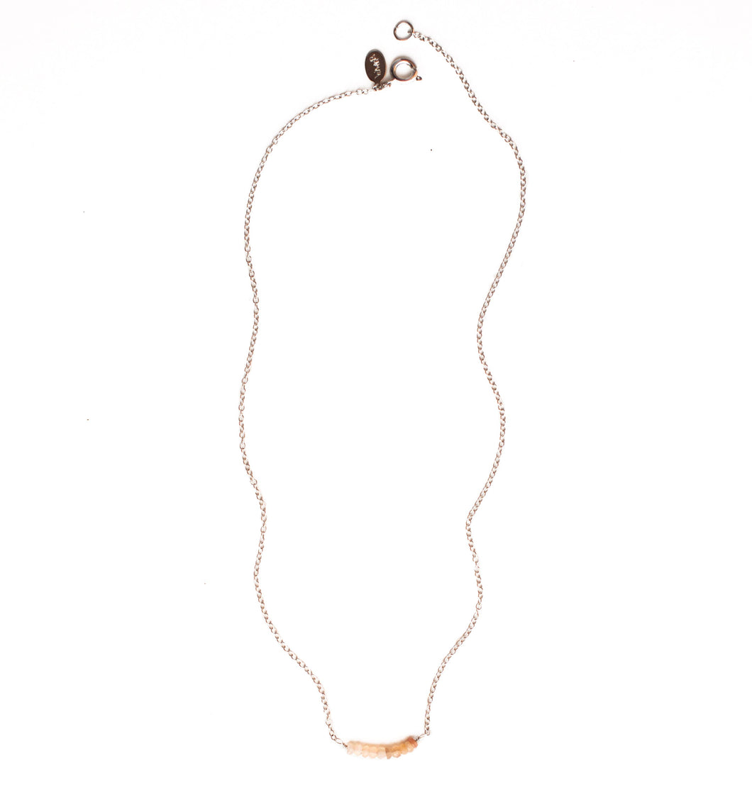 Cecily Moonstone Bar Necklace