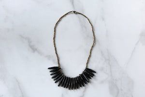 Wildwaters Necklace in Black and Gold